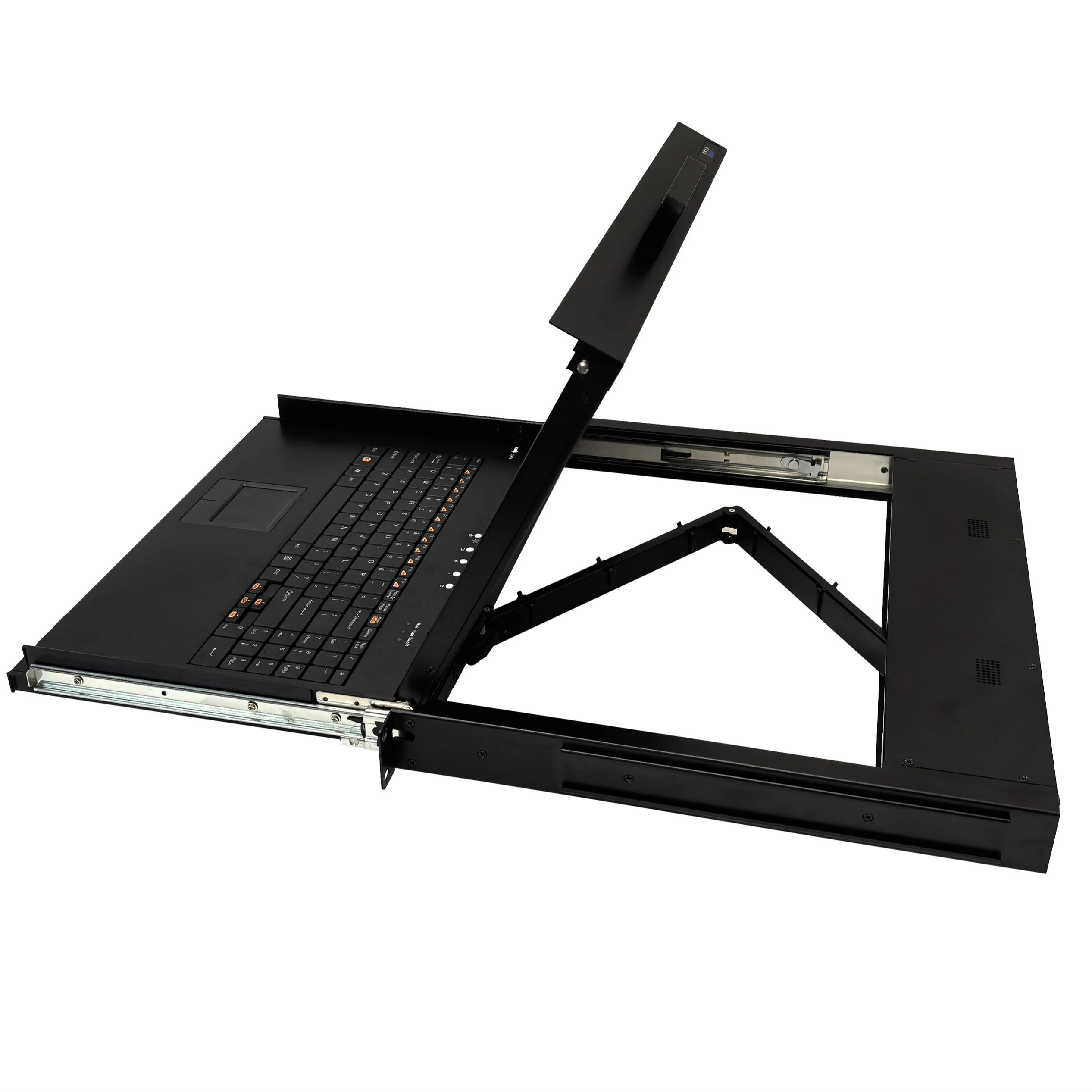Rack-Mounted 17'' LCD KVM Switch DC 12V 3A 200-220V Input 1920x1080 Resolution 2 Ports For In Stock