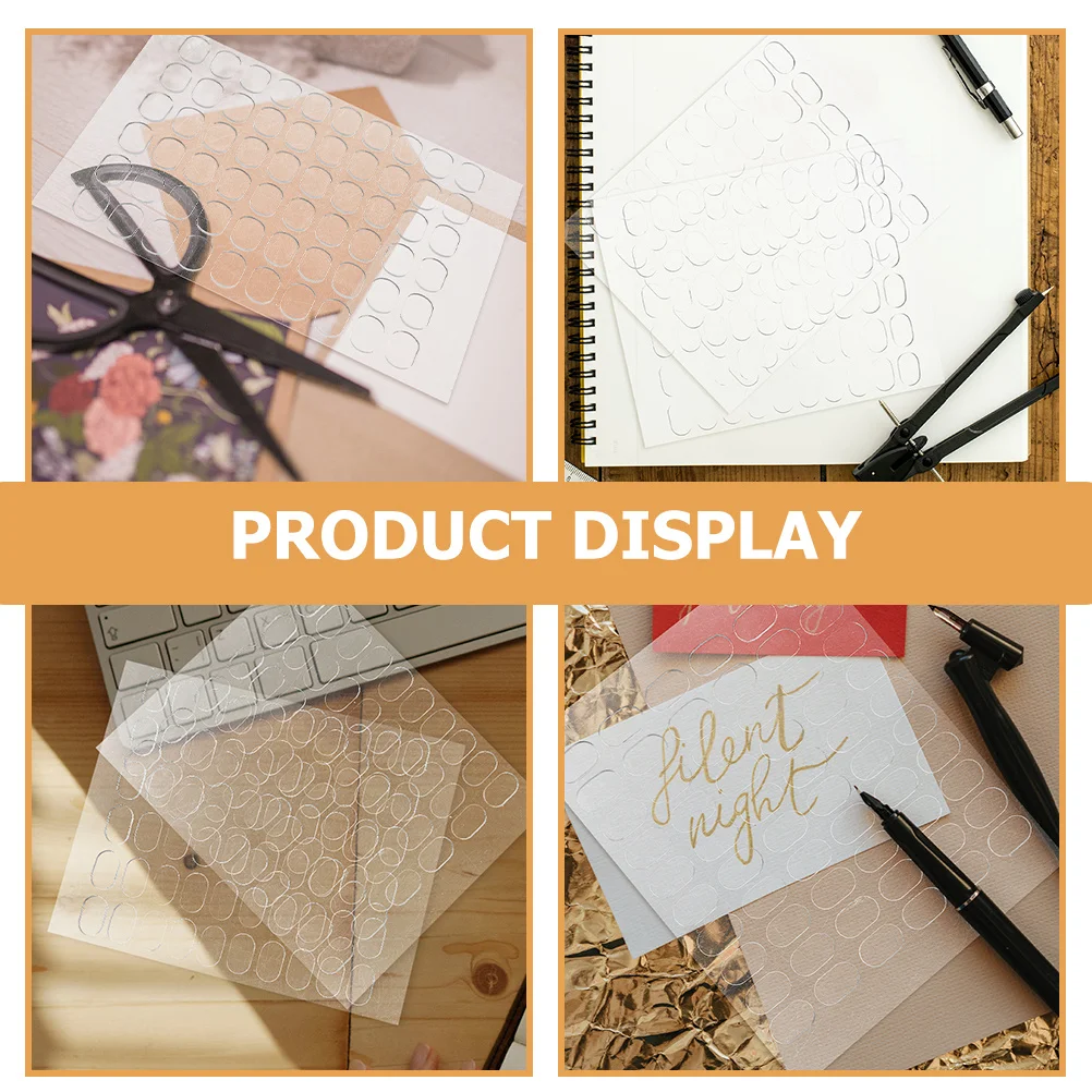 

240Pcs Adhesive Double Sided Tape Dots Clear Circle Stickers for Party Balloons Craft Decoration Removable Glue Points