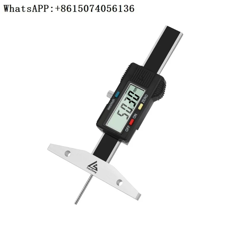 

Цифровой глубиномер с тонким стержнем, глубокое отверстие с манометром, прибор для измерения канавок, высокоточное измерение 0-50 150 мм