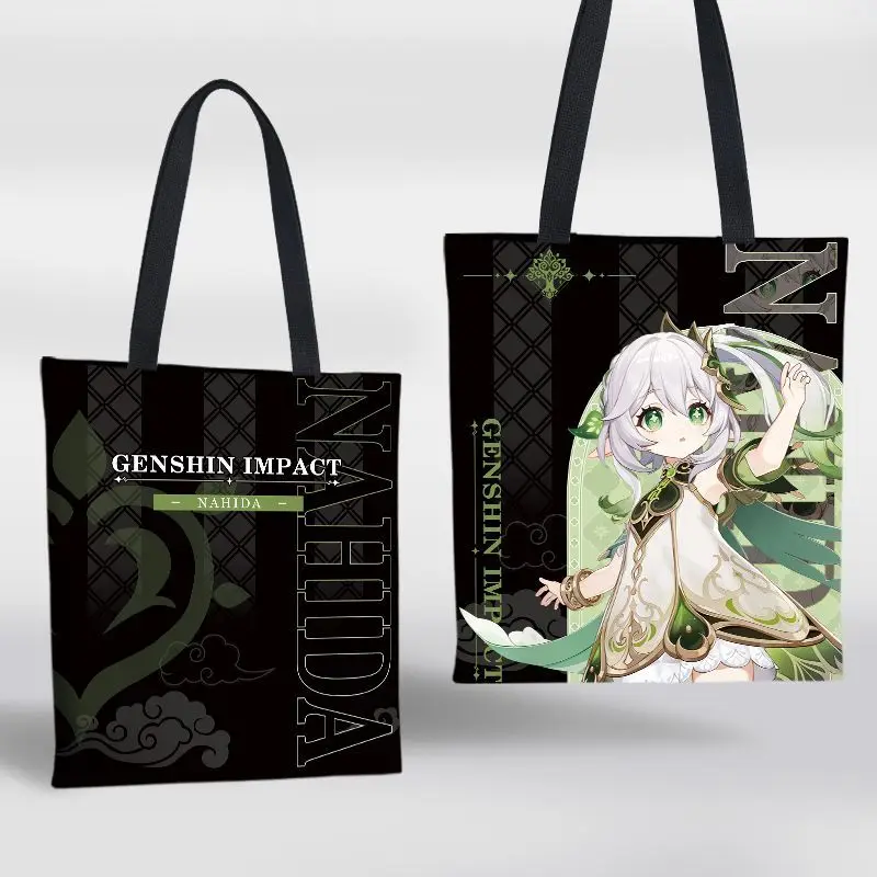 

Gs Impact Game Anime Cos Balladeer Varesa Kinich Xilonen Ororon Citlali Etc. 2025 Unisex Simple Campus Tutorial Bag Gift