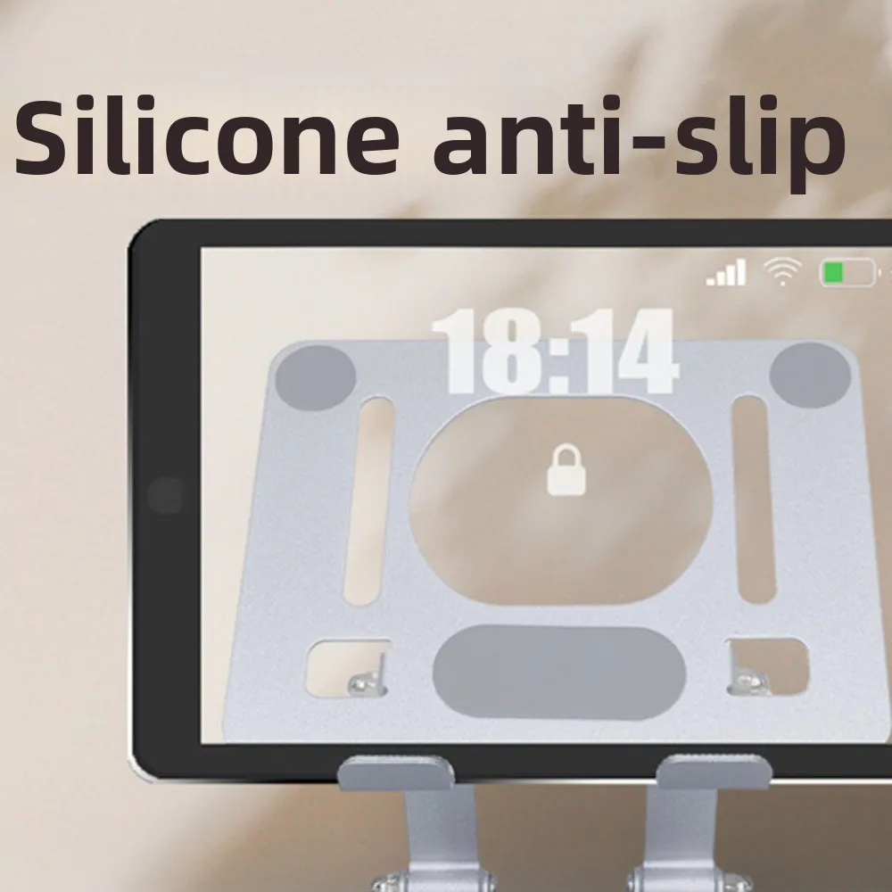 

Stable 360° Rotation Tablet Stand Heat Dissipation Multi Angle Tablet Holder Anti Slip Foldable Tablet Phone Bracket Universal