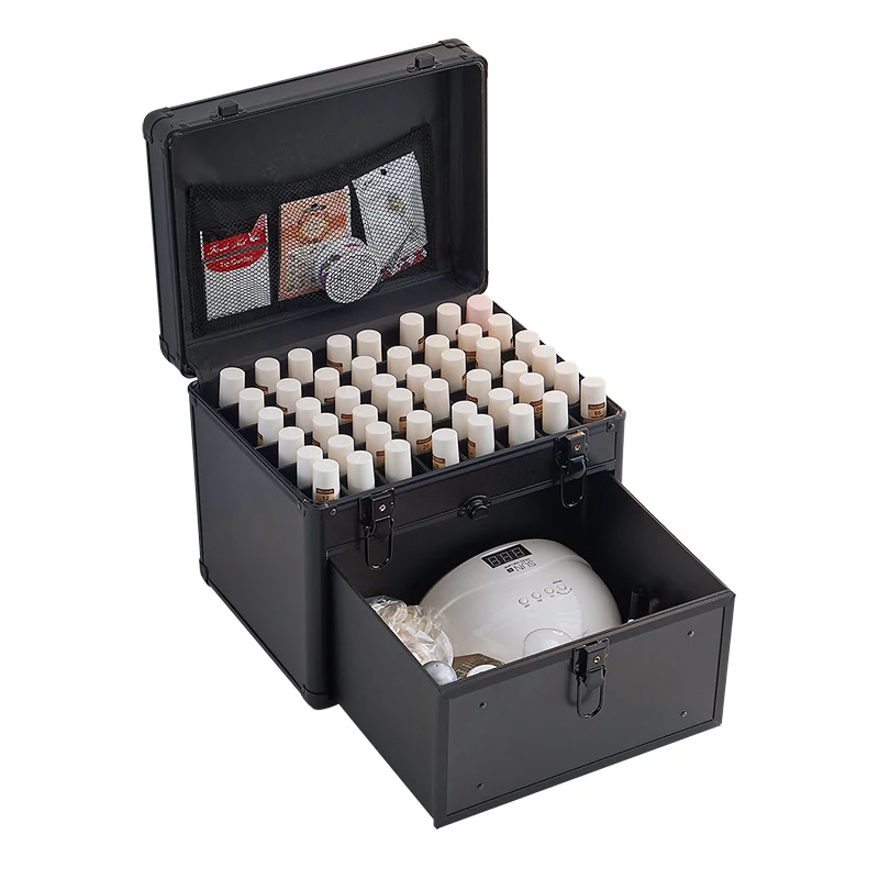 

Large-capacity portable shoulder manicure toolbox, radiotherapy machine, nail polish glue embroidery fashion storage box