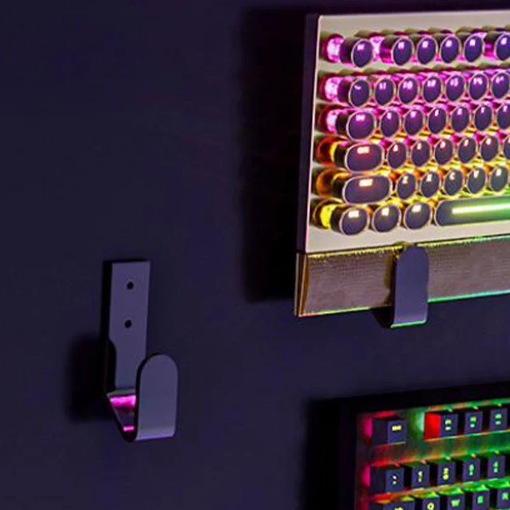 メカニカルキーボード用ユニバーサルキーボードウォールハンガー、収納オーガナイザー、2個