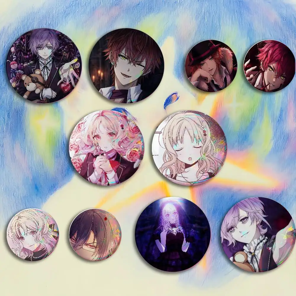 D-DIABOLIK L-LOVERS Badges 25 32 44 58 75 mm Round Customizable Wholesale Fan goods Self-made fan freebies