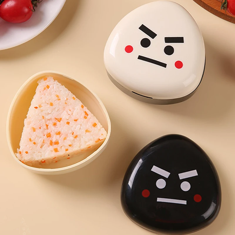 [J] Triangle Rice And Vegetable Roll Mould Bento Box Japanese Bento Kitchen Gadget Onigiri Maker Frame Kit Tools Sushi Lunch Box