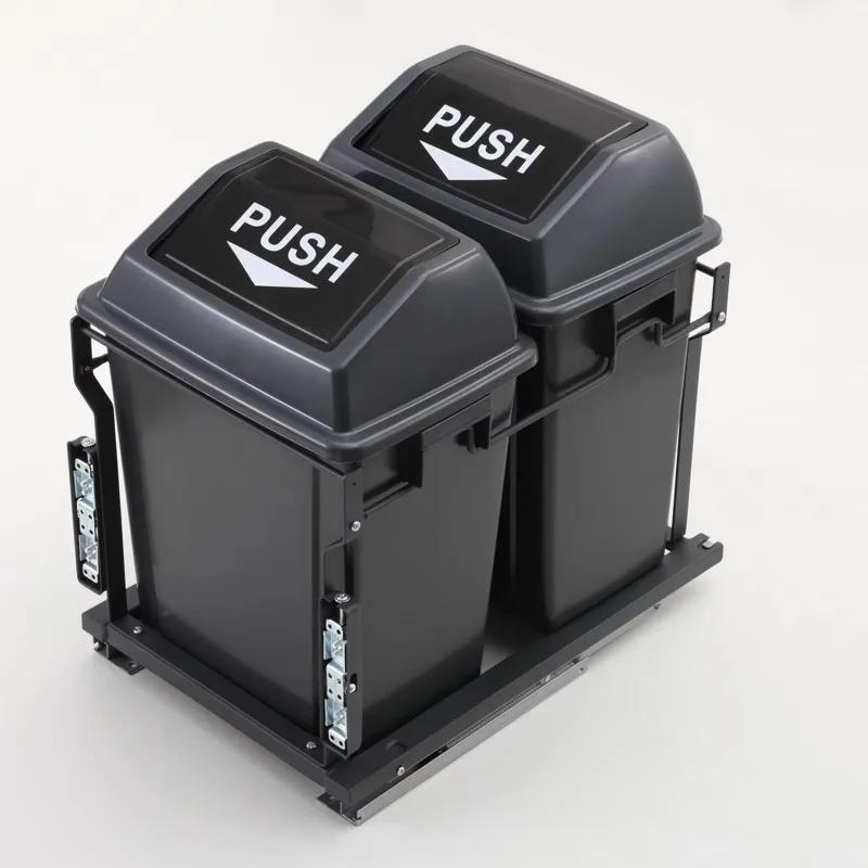 20L pull out sorting trash can kitchen trash can with sliding kitchen storage