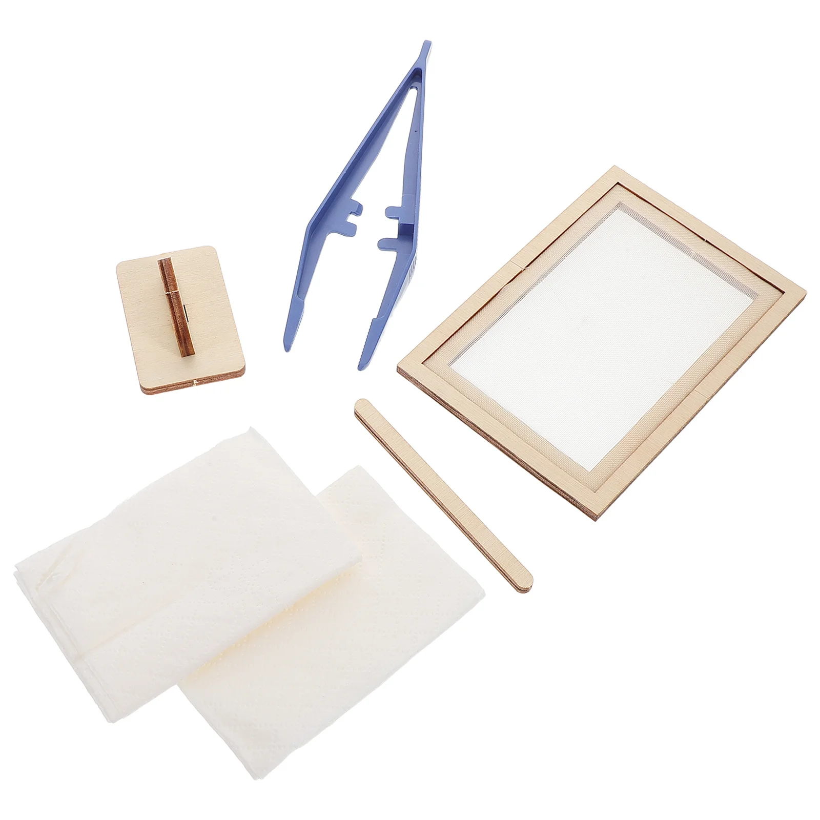 1 Set Kit For Kids Diy Craft Educational Science Project Dry Pulp Material Kindergarten Diy Kit Children Paper Making