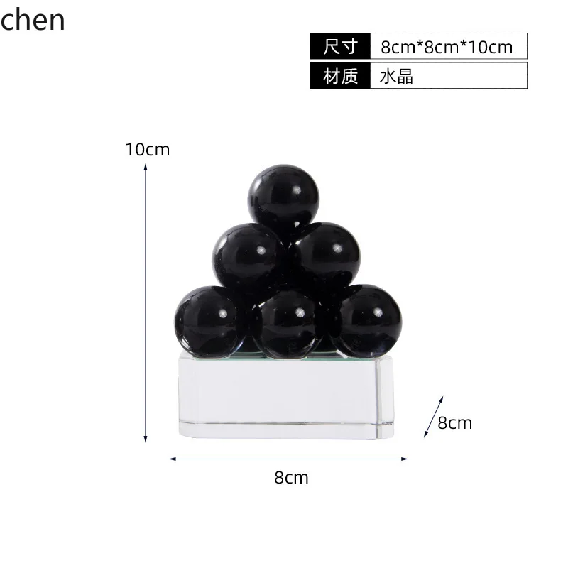 HXL Geometric Living Room Decoration Model Room Wine Cabinet Office Desktop Glass Crystal