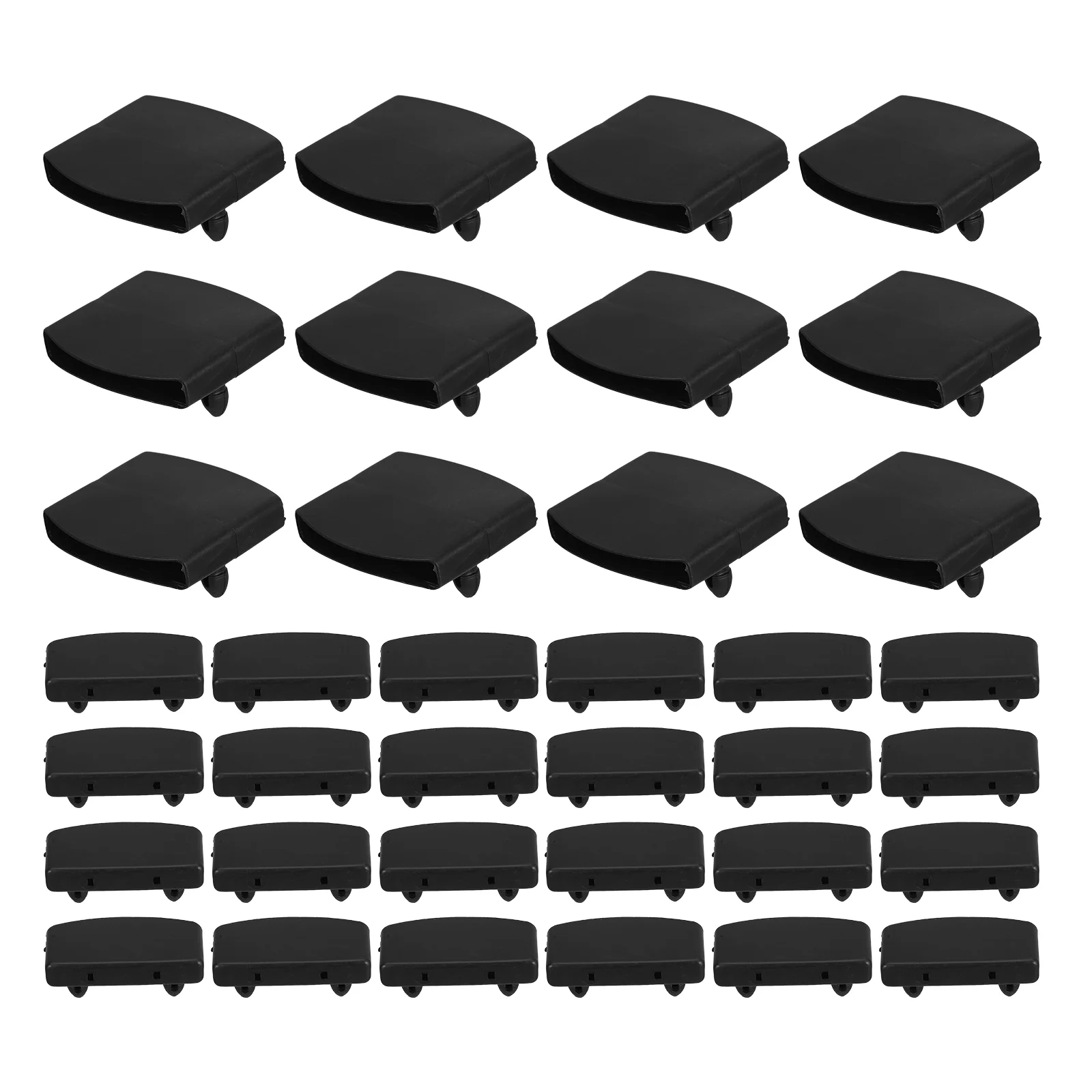 36 Pcs Bed Board Mounting Buckle Slat Covers Connectors Bedframe Queen-size Center Support Slats Abs