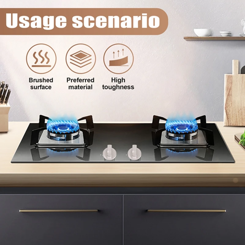 6 قطعة مقابض طباخ ، 6 مللي متر مقابض موقد غاز موقد استبدال مقابض معدنية اكسسوارات للمطبخ مقابض فرن الغاز-AT35