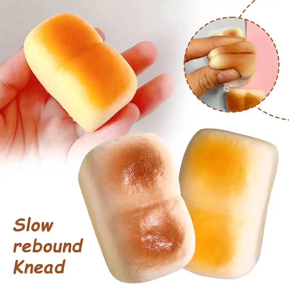 Kawaii Toast Bread Decompression Toy Slow Rising Big Rebound Stress Toy Relax Bread Squeeze Release Gift Slow Hand Anti Toy H5E8