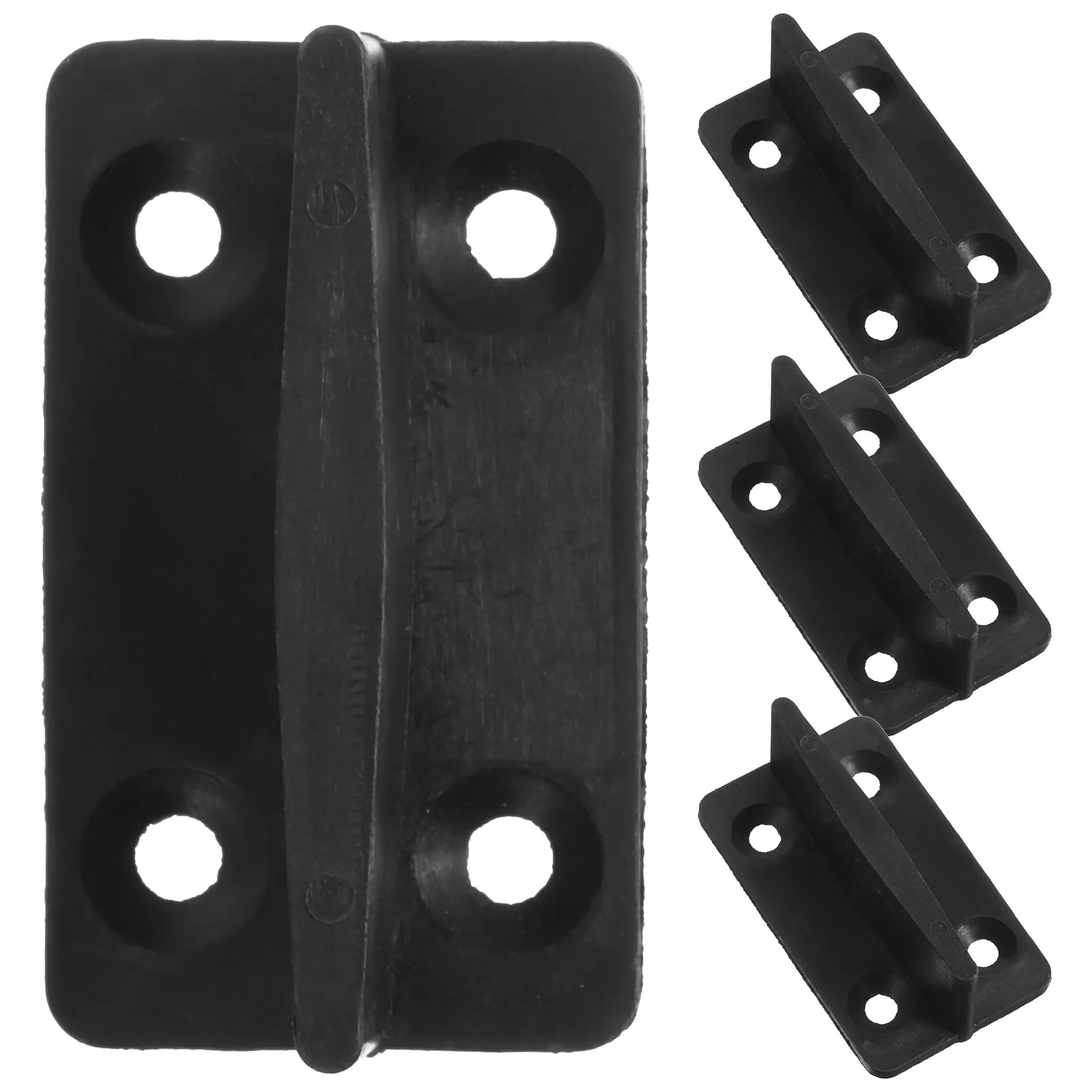 4Pcs Sliding Door Floor Guide Plastic Barn Door Bottom Guide for Pocket Closet Doors Stable Track Alignment Smooth Quiet Sliding
