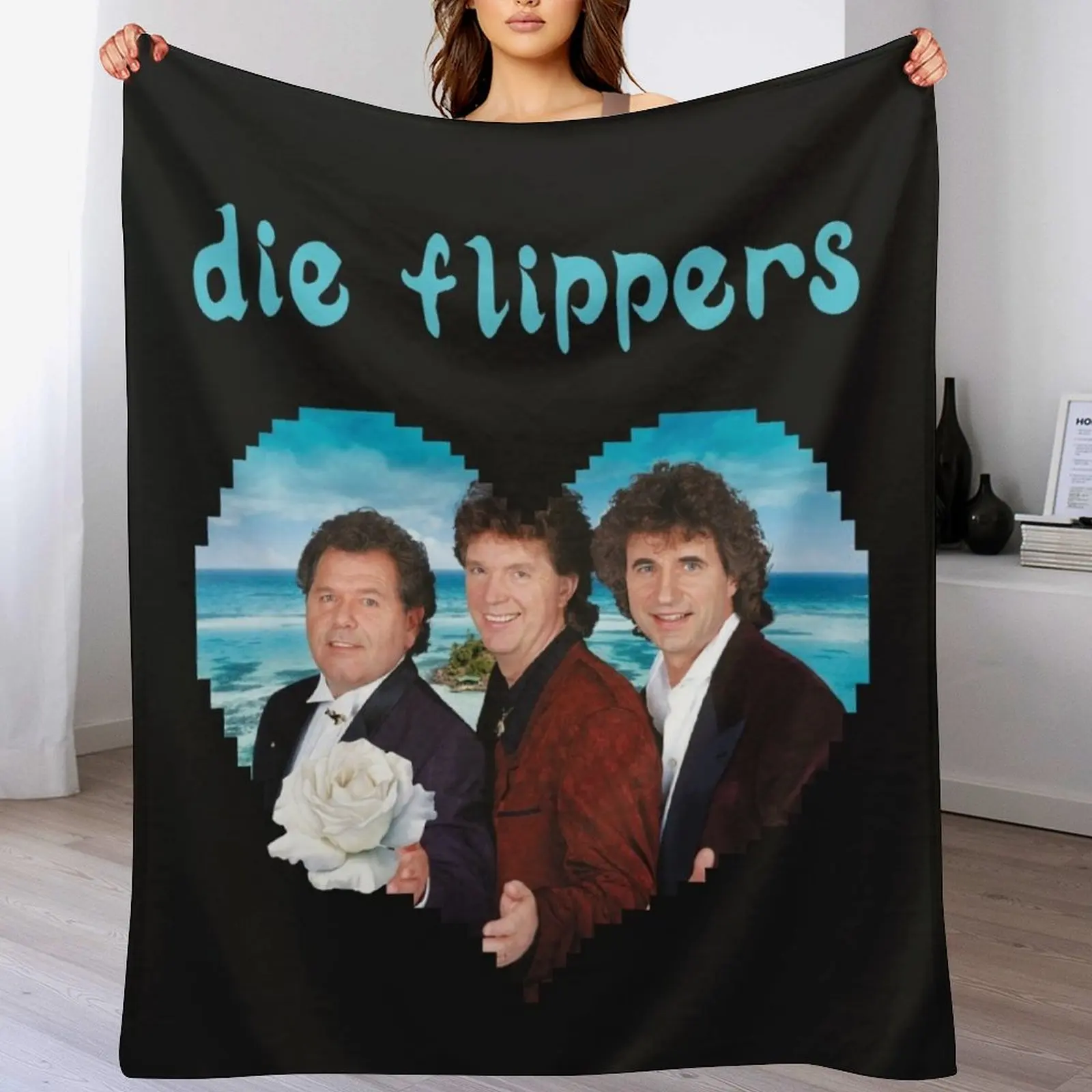 Die Flippers Wir sagen danke - 40 Jahre Die Flippers Throw Blanket Soft Breathable Blanket for Night Sleeping