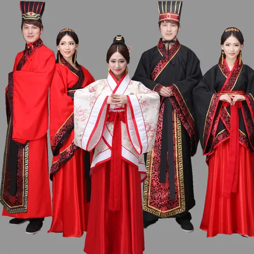 Imagen 2 del producto Conjunto de Hanfu de estilo étnico para mujer, traje Hanfu para hombre, Vestido Tang, Cosplay Vintage para hombre, ropa tradicional china