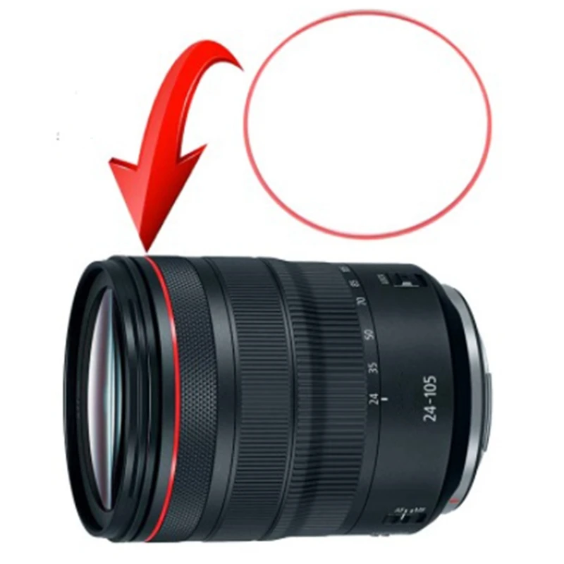 1Pcs New Red Indicator Ring Red Line Circle For Canon EF 24-105Mm 24-105 F/4L Is USM