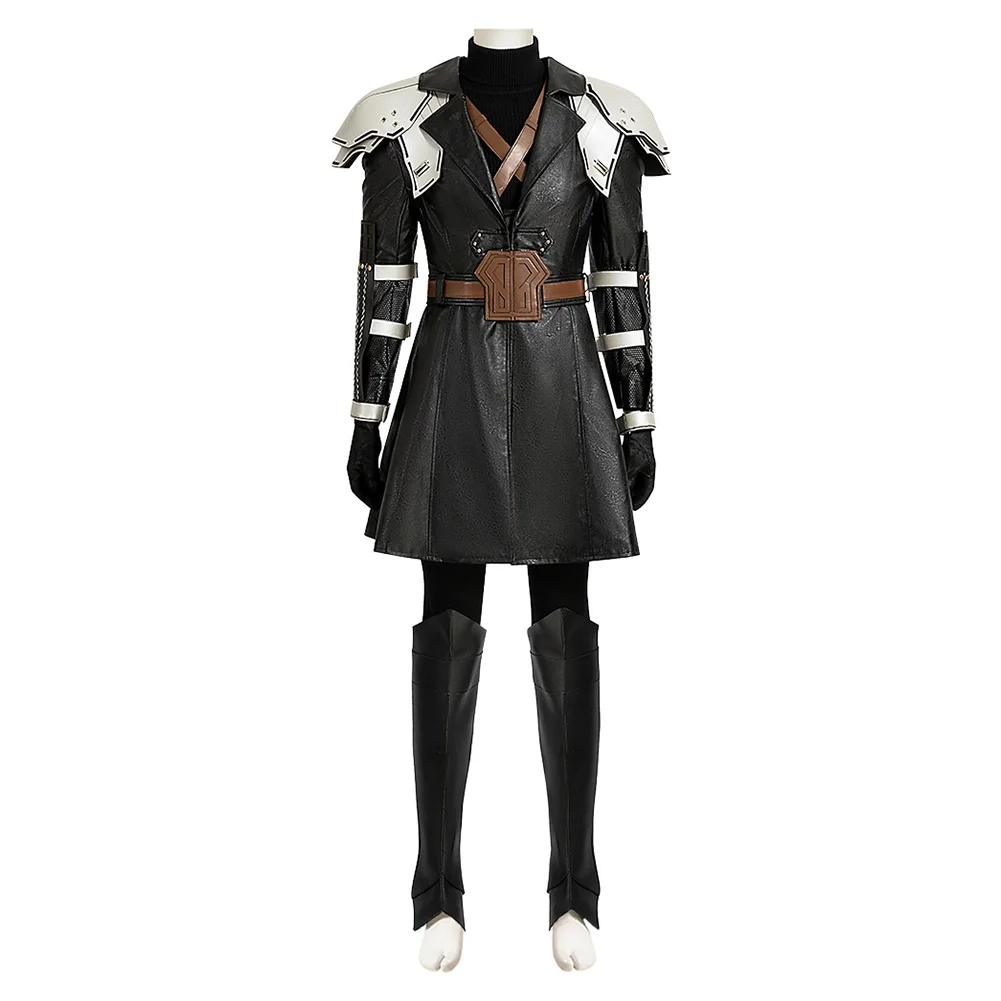 Final Cos Fantasy Sephiroth Top Pants cintura abiti Costume Cosplay uniforme da uomo adulto Halloween Carnival Party travestimento