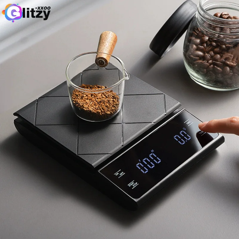 

3kg/0.1g Digital kitchen Weight Grams Electronic Balance High Precision Coffee Scale Portable With Timer Food Espresso Powder