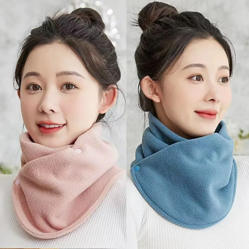 Autumn Winter Fleece Neck Scarf Thickened Warm Neck Sleeve For Women Men Plush Windproof Neckerchief Neck Protector Neck Cover