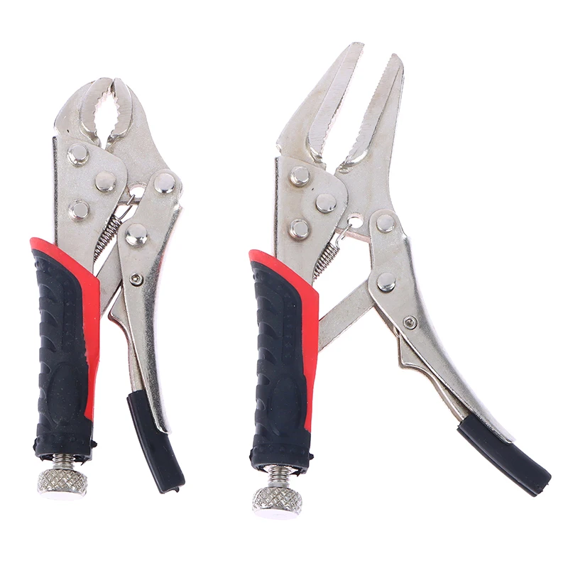 4 Inch 5 Inch Curved Jaw Locking Pliers Mini Locking Pliers For DIY Hand Repair Tools Quick Fixing Clamping Pliers