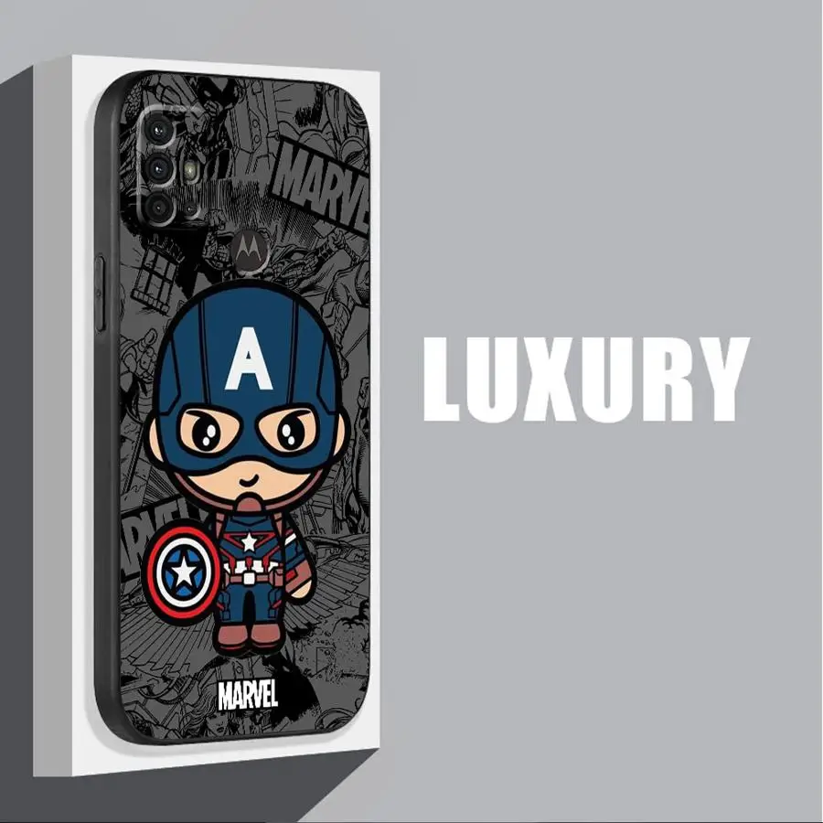 Cartoon Marvel Groot Spiderman Cover Phone Case for Motorola Moto G30 G31 G50 G51 G60S G71 G22 G32 G52 G72 G53 G73 Soft TPU