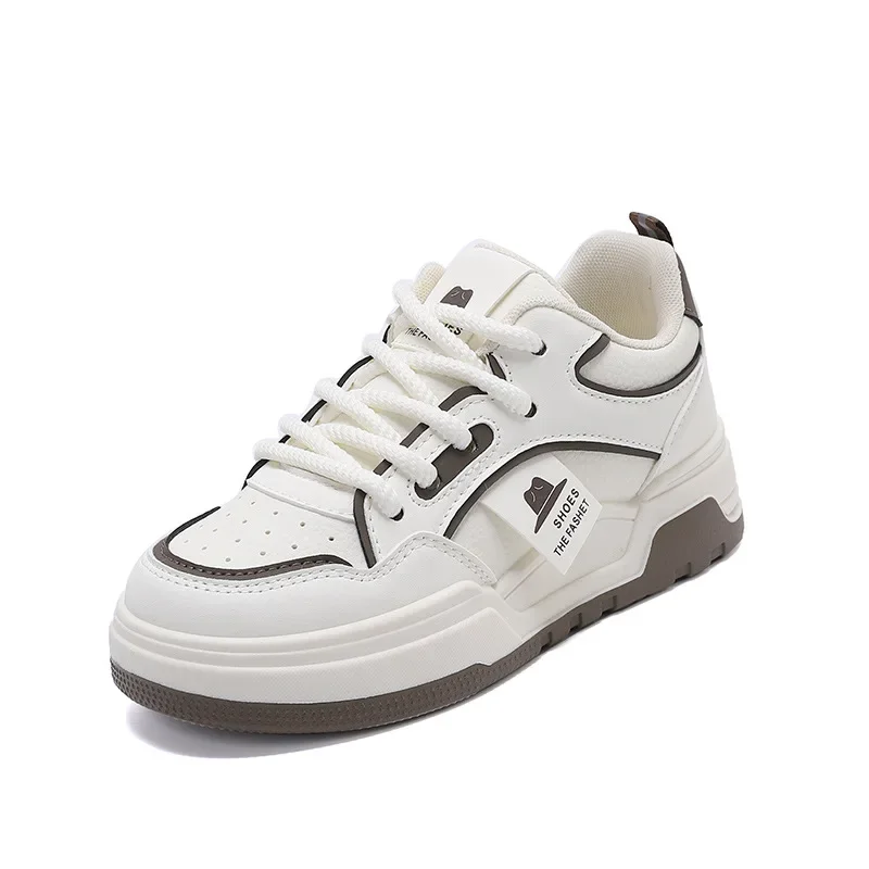 البوب أحذية رياضية نسائية أحذية عادية سميكة سوليد تنوعا الأبيض تنوعا حذاء كاجوال لطلاب الربيع والخريف N