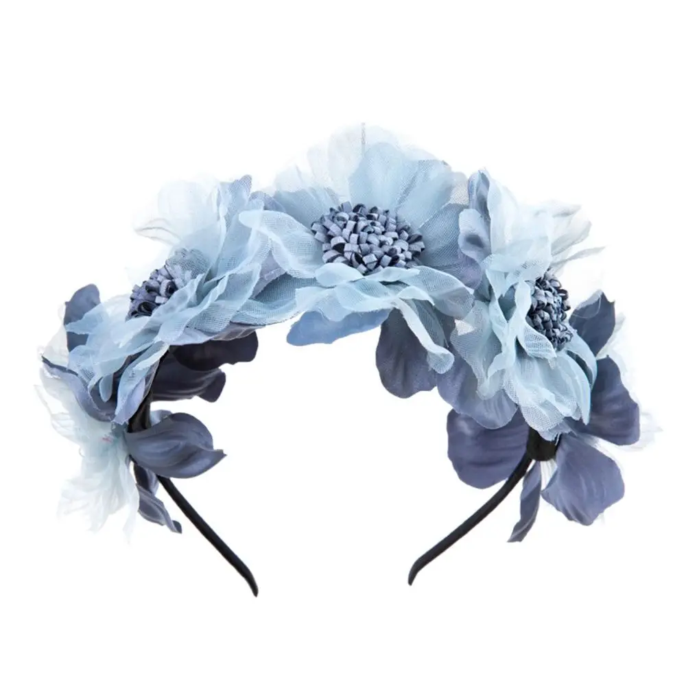 

Аксессуары для волос для маленьких девочек, свадебный цветочный венок, корона, повязка для волос, обруч на голову, головной убор, детская повязка на голову