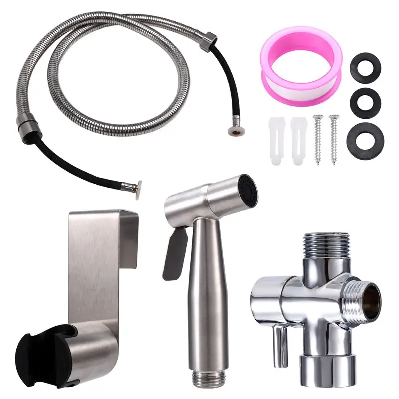 A76I-G7/8 Handheld Toilet Bidet Sprayer Set Kit Stainless Steel Hand Bidet Faucet For Bathroom Hand Toilet Bidet Sprayer