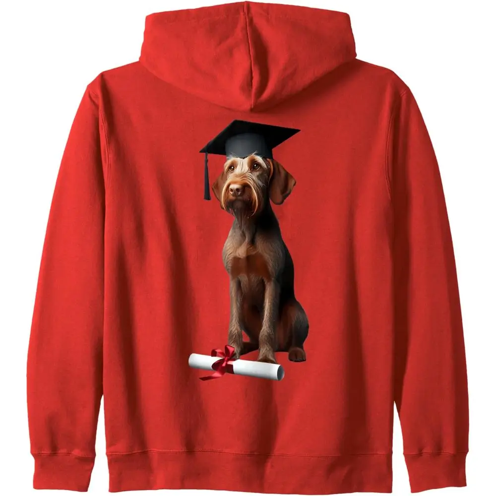 

Wirehaired Vizsla Dog Graduation School Graduate Owner Zip Hoodie