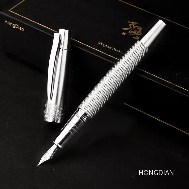 Hongdian Elegant Vintage 6013S Gentian Limited Edition Fountain Pen Refillable Ink Cartridges Custom Engraving Available