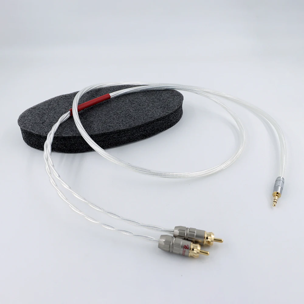 HIFI music ribbon, Odin 3.5 rpm double lotus, one point two, signal cable 3.5 rpm double RCA audio cable