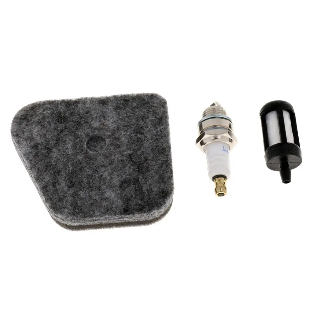 String Trimmer Tune Up Kit with Air Filter and Spark Plug Metal Plastic Parts for FS Series