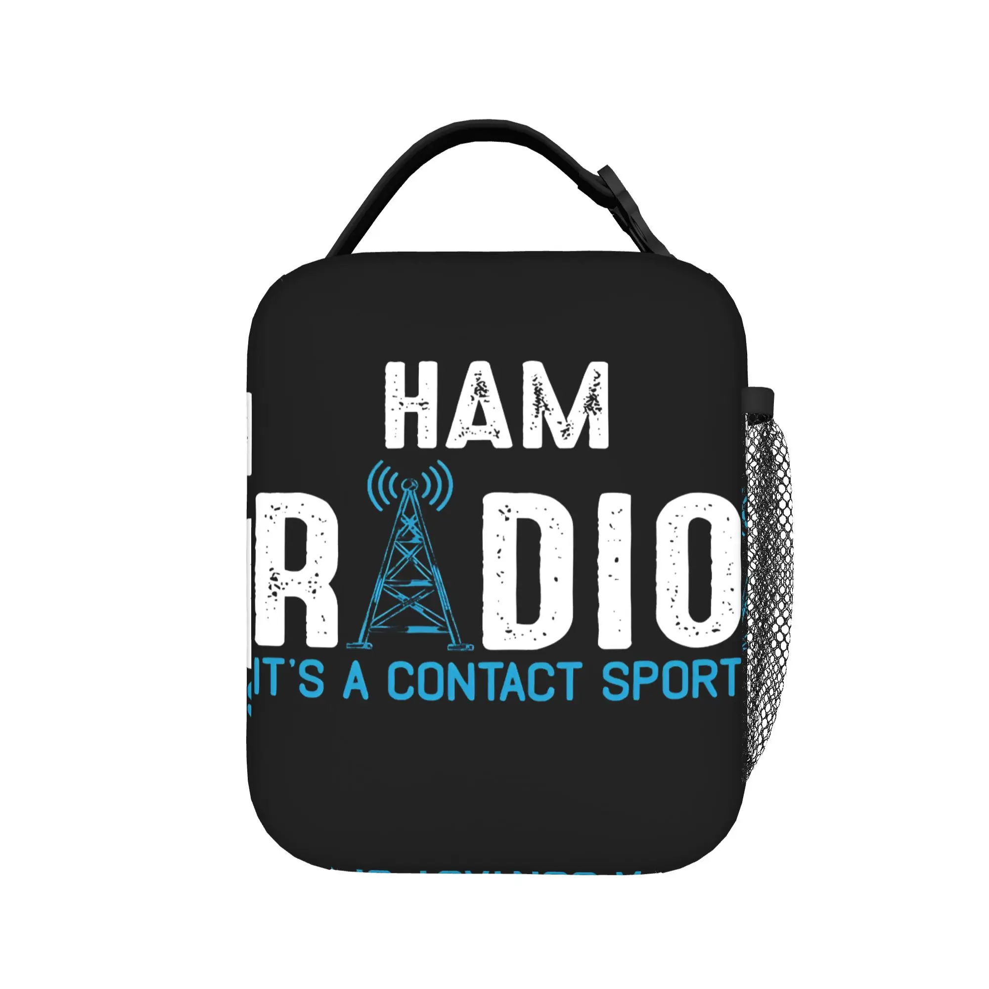 Ham Radio It's A Contact Sport  Insulated Lunch Bag Meal Container Thermal Bag Lunch Box Tote College  Outdoor Girl Boy