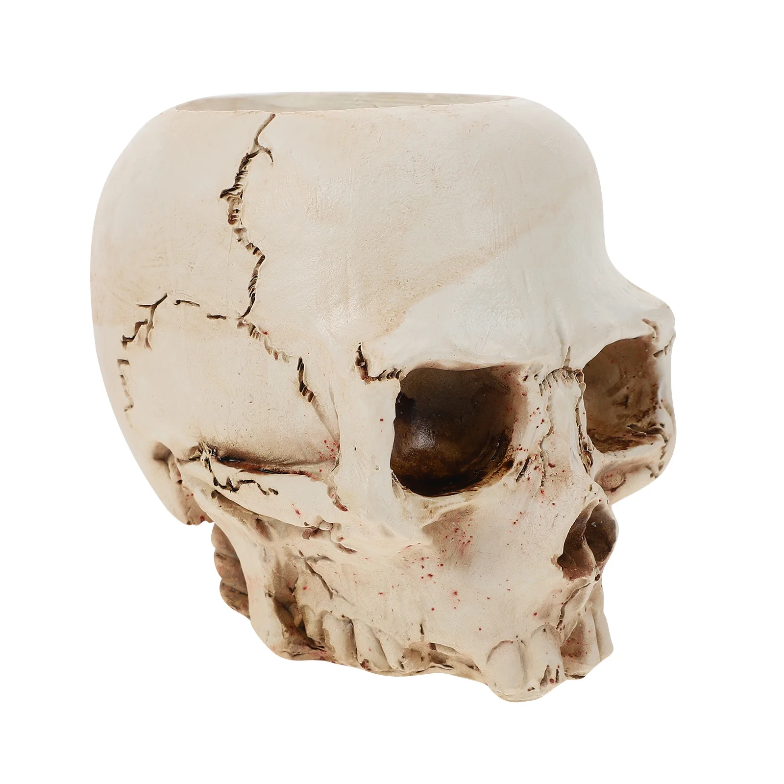 

Skull Potted Head Flower Flowerpot Adornment Holders Resin Craft Planter Container