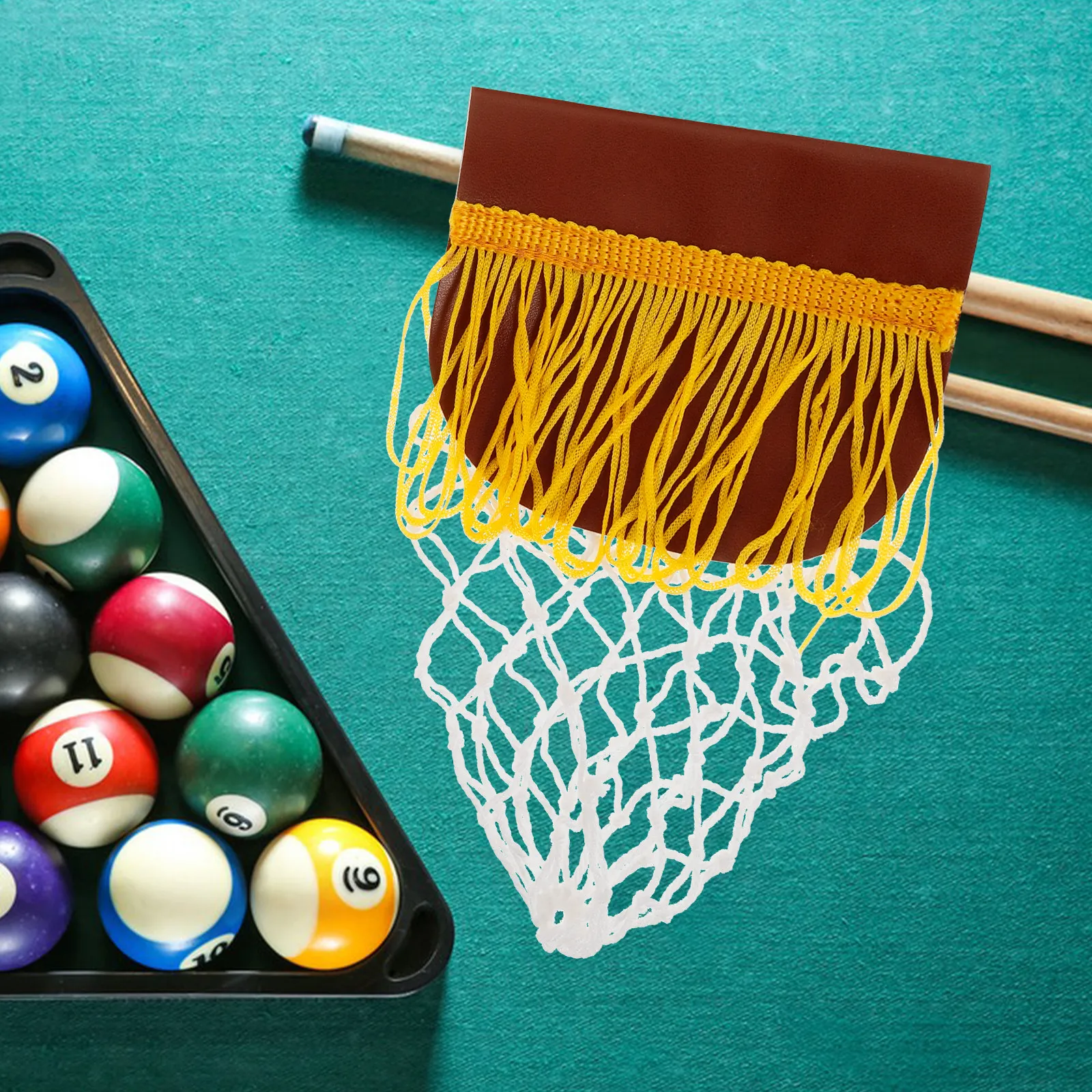 

6Pcs Billiard Net Pocket Wear-Resistant Pool Table Ball Storage Basket Snooker Table Pocket Replacement Accessories