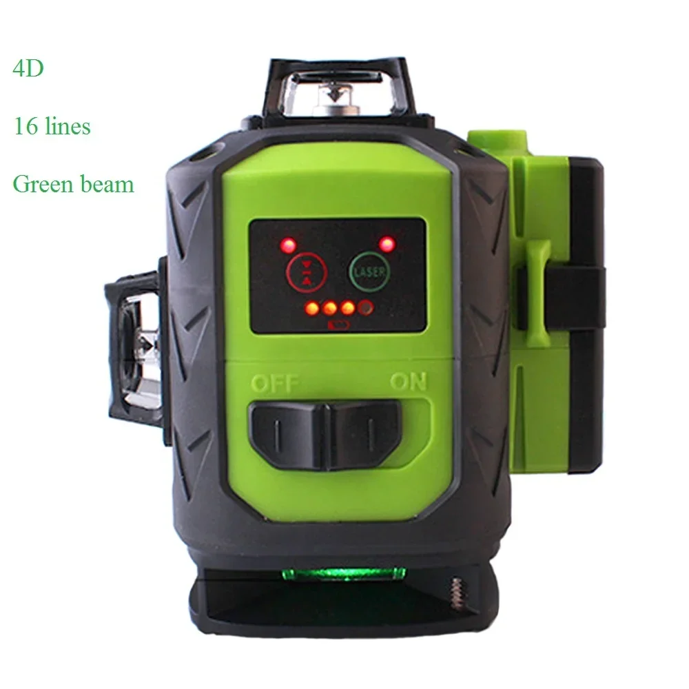 Good quality 4D Green Self-Leveling 360 degree Horizontal&Vertical 16 lines laser level 4d/Fukuda 4D laser level