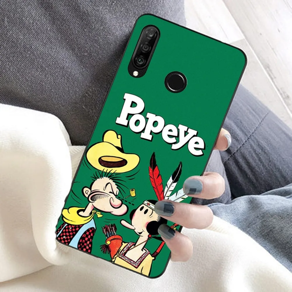 Anime P-popeye-Sailor Phone Case For Huawei Honor 10 lite 9 20 7A pro 9X pro 30 pro 50 pro 60 pro 70 pro plus