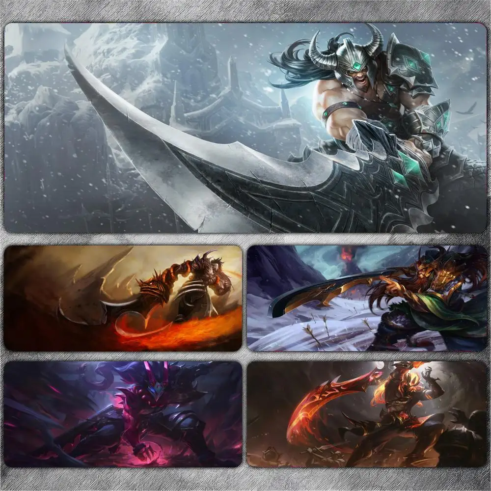 Tryndamere TwistedFate Twitch Mouse Pad Large Gaming Pad XXL Desk Mat Non Slip Double Sided PU Game Mouse Computer Leather Keybo