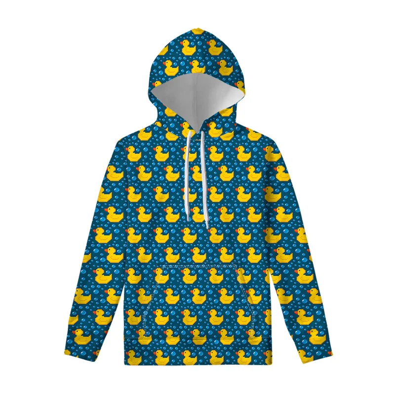 

Rubber Duck 3d Print Hoodie Men Cartoon Animal Pattern Hoody Long Sleeve Kids Hoodies Street Oversized Pullover Swearshirts