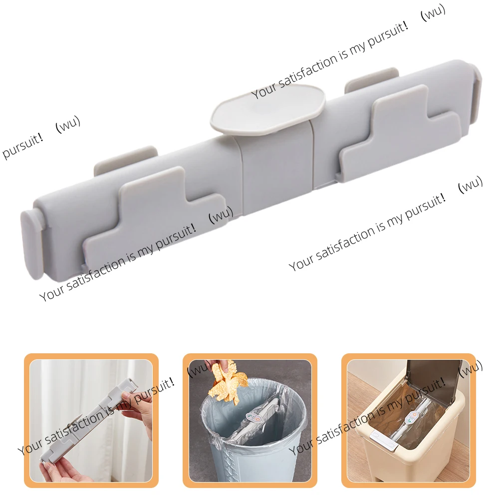 Garbage Sorting Clip Retractable Holder Stand For Trash Can Bathroom Kitchen Waste Management Tool Household Clamp Accessories