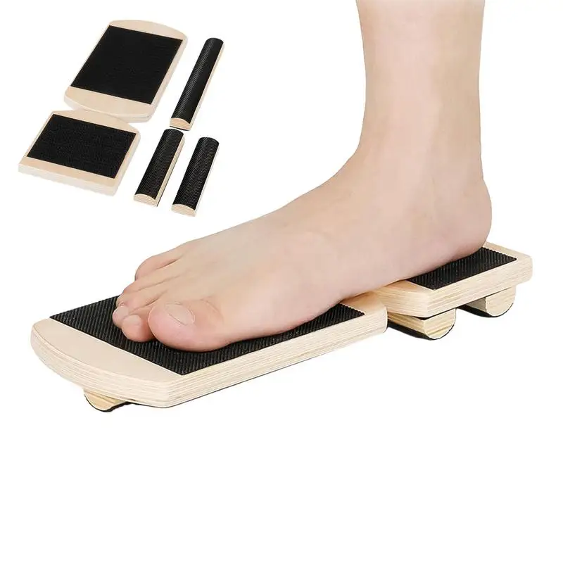 Foot Strengthener Balance Board Single Leg Wooden Ankle Foot Training Board Multi-Effect Integration Blackboard Foot Trainer For