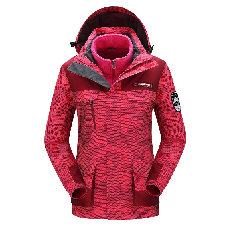 

Outdoor Windbreaker Men's 3 in 1 Waterproof Jackets Winter Fleece Jacket Womens Ski Snowboard Jackets Hot Sales 2 PC Set Coats