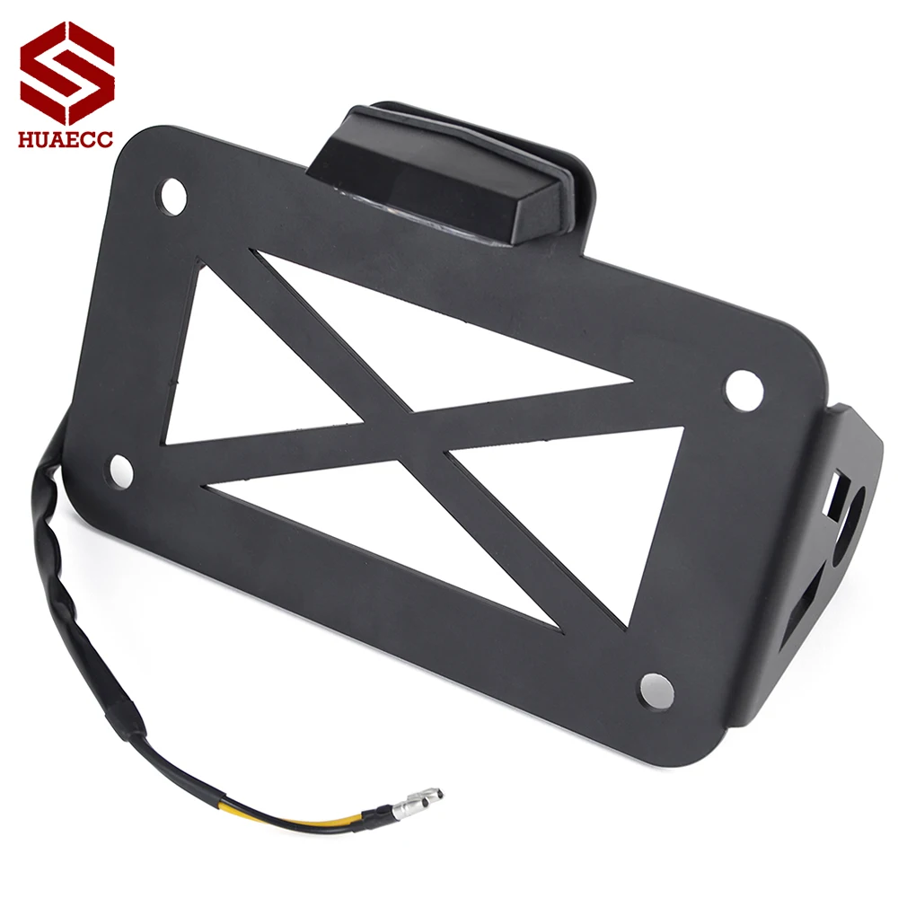 For Harley Sportster Bobber Chopper Custom Side Mount License Plate Bracket Holder Modified Motorcycle Registration Plate Fit