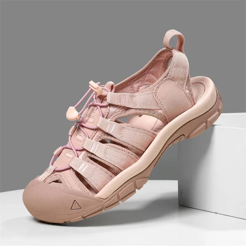 

High Quality Pink Women's Summer Sandals Brand Outdoor Beach Sandals Woman Hiking Sandals Comfort Non-slip Women Sports Sandals