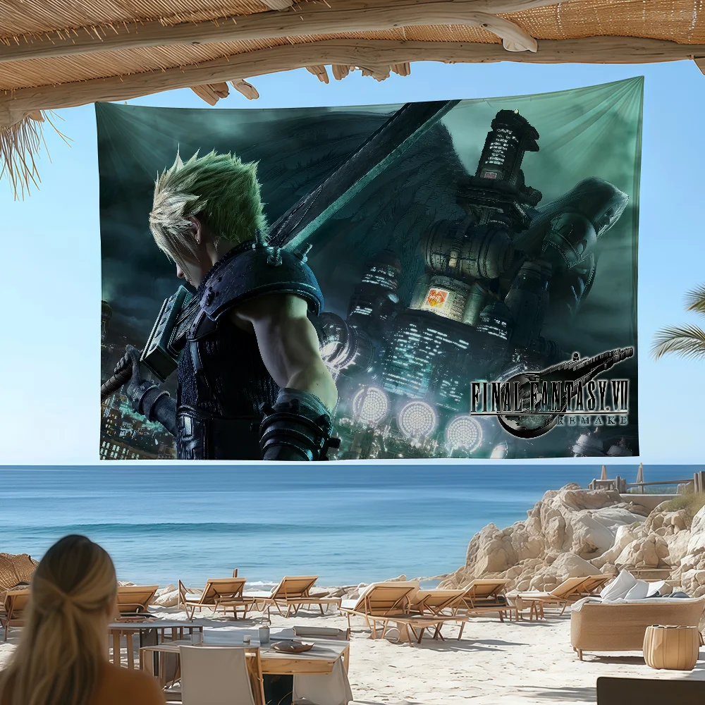 Game Final Fantasy flag Custom Camping Garden Decor Party Backdrops Wall Art Family Gifts