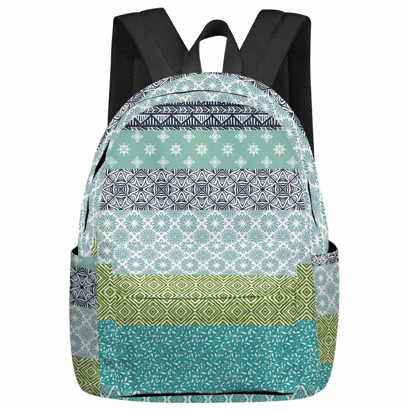 Hand Drawn Bohemian Style Ethnic Style Backpack Teenagers Student School Bags Laptop Custom Backpack for Men Women Travel Bag