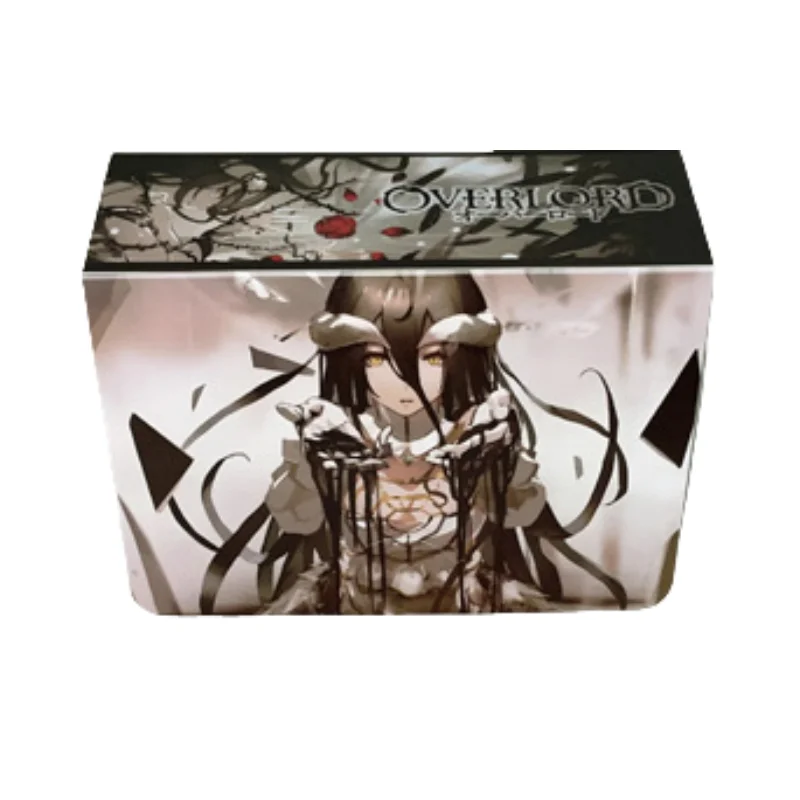 Overlord Cards Box Albedo OCG PTCG OPCG DIY Anime Game Characters Portable Collection Cards Box Hard Plastic 160 Capacity Toys