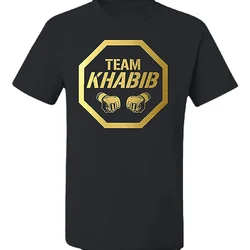 Fashion Team Khabib MMA Fighting Training T-Shirt. Cotton O-Neck Short Sleeve Men's T Shirt New Size S-3XL