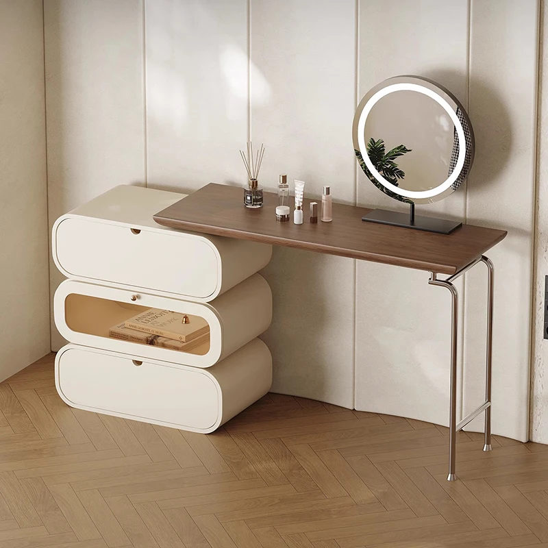 

Modern Makeup Vanity Table Drawers Storage European Cosmetics Dressing Table Bedside Stool Comoda Pra Quarto Trendy Furniture