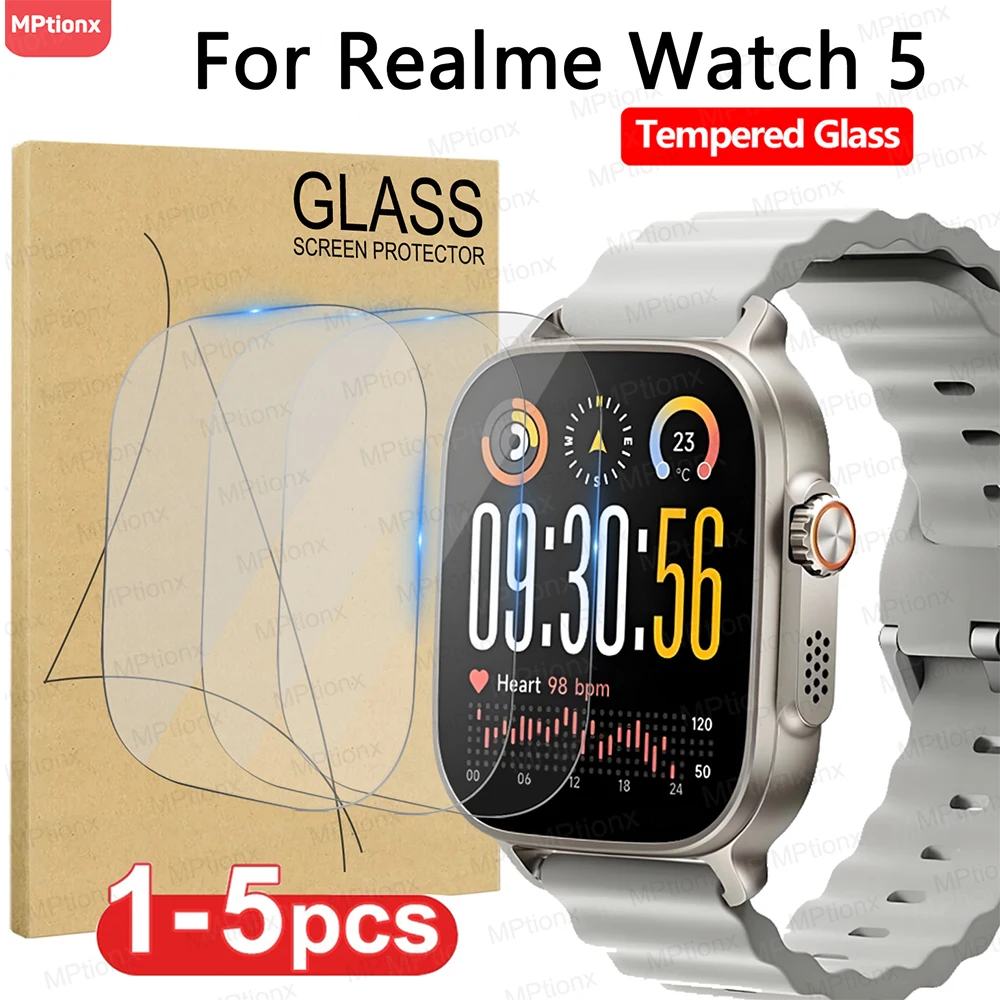 Tempered Glass For Realme Watch 5 Premium Screen Protector D