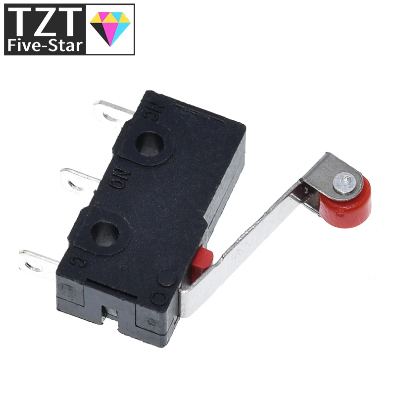 10/30 قطعة جديد مايكرو الأسطوانة رافعة الذراع عادة مفتوحة إغلاق الحد التبديل KW12-3 KW11-N